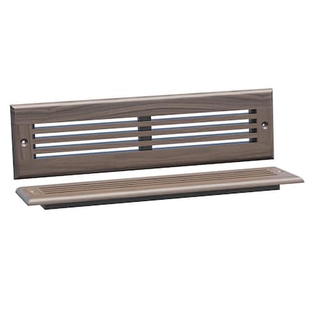 Designs Of Distinction 13.75"W Linear Style Toe Kick Vent - Walnut 01992212WL1